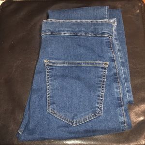 Top shop tall mid blue Joni skinny jeans W28 (size 7)